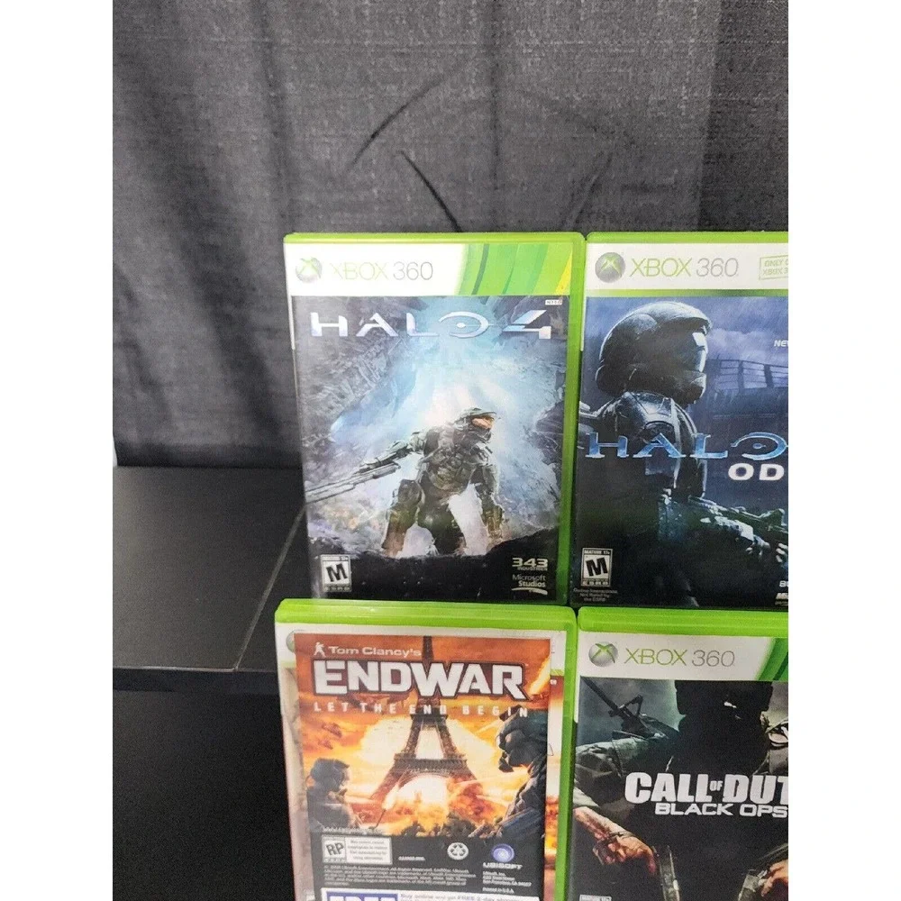 Lot Of 6 Games HALO (Xbox 360) 3, 4, Gears Of War 3, Black Ops, End War, & More!